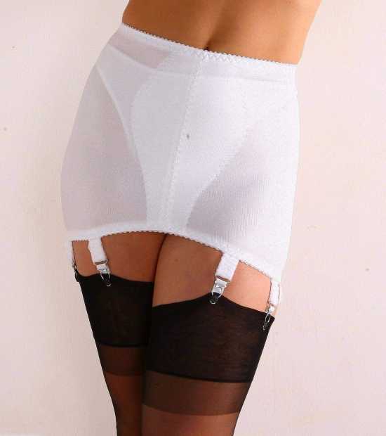 Nancies Lingerie Lycra 8 Strap Hosiery Shapewear Girdle with Garters (NLg8)