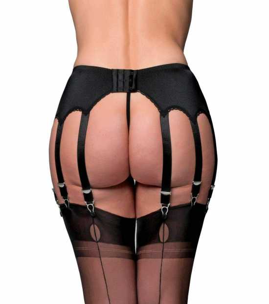 Nancies Lingerie Lace 12 Strap Suspender / Garter Belt for Stockings (NL13)