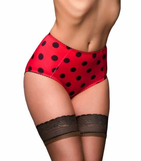 Nancies Lingerie 'Ladybird' Retro Style Polka Dot Lycra Comfort Briefs (NLdbsk)