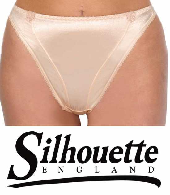 Silhouette Lingerie ‘Sirena Collection’ Caramel Satin Thong Style Knickers (...