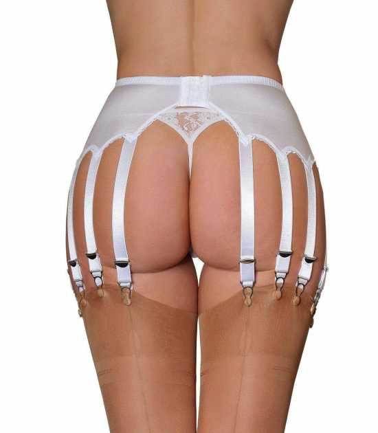 Nancies Lingerie Lycra 14 Strap Suspender / Garter Belt for Stockings (NL70)