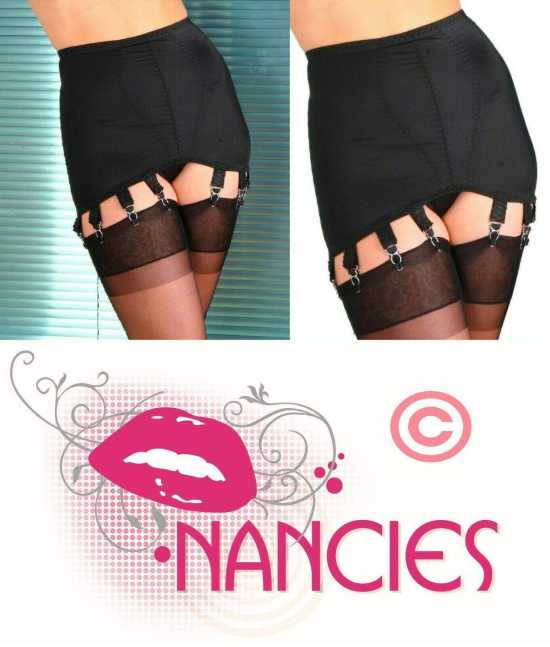 Nancies Lingerie 12 Strap Smooth Shapewear Retro Girdle for Stockings (NLg12)