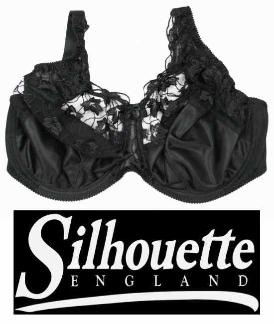 Silhouette Lingerie ‘Cascade Collection’ Black Full Cup Underwired Bra UK...