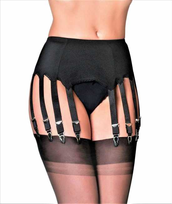 Nancies Lingerie Lycra 14 Strap Suspender / Garter Belt for Stockings (NL70)