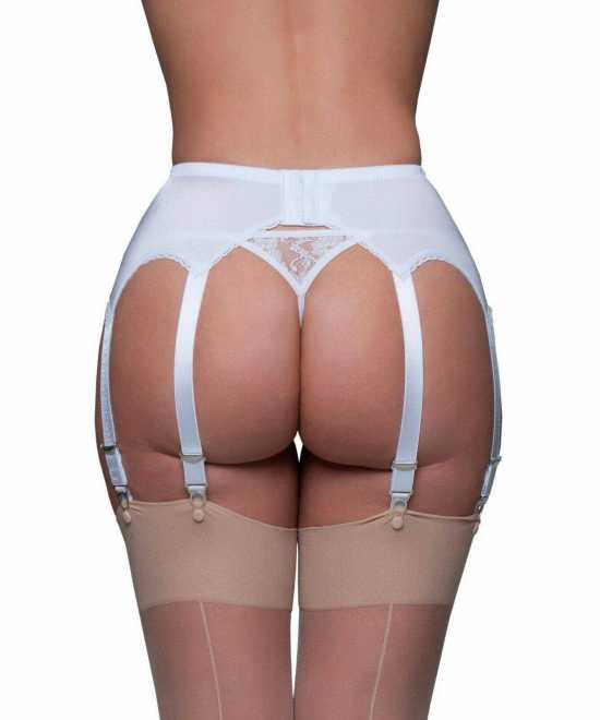 Nancies Lingerie 8 Strap Lycra Panel Suspender Belt for Stockings ( NL3 )