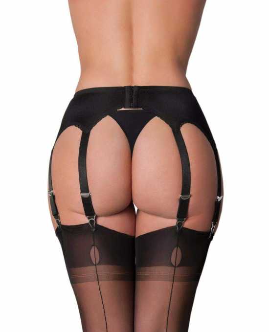 Nancies Lingerie Lace 8 Strap Suspender / Garter Belt for Stockings (NL9)