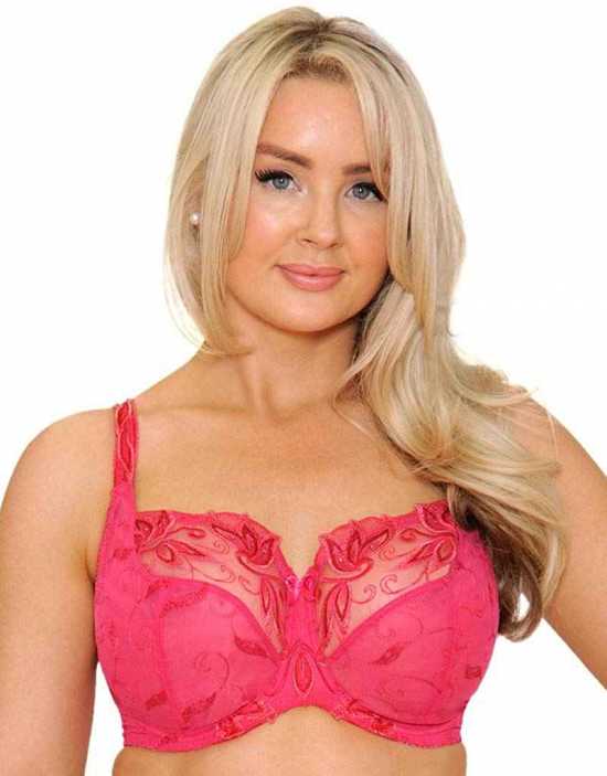 Adore Lingerie [ UK SIZE 32DD ] 'Passion' Underwired Lipstick Pink Bra (3076)