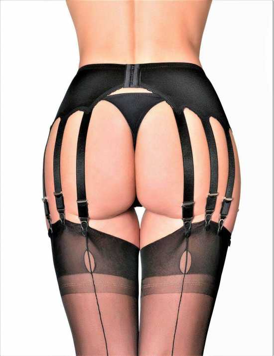 Nancies Lingerie Lycra 14 Strap Suspender / Garter Belt for Stockings (NL70)