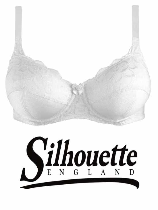 Silhouette Lingerie ‘Paysanne Collection’ White Lace Underwired Full Cup Bra...