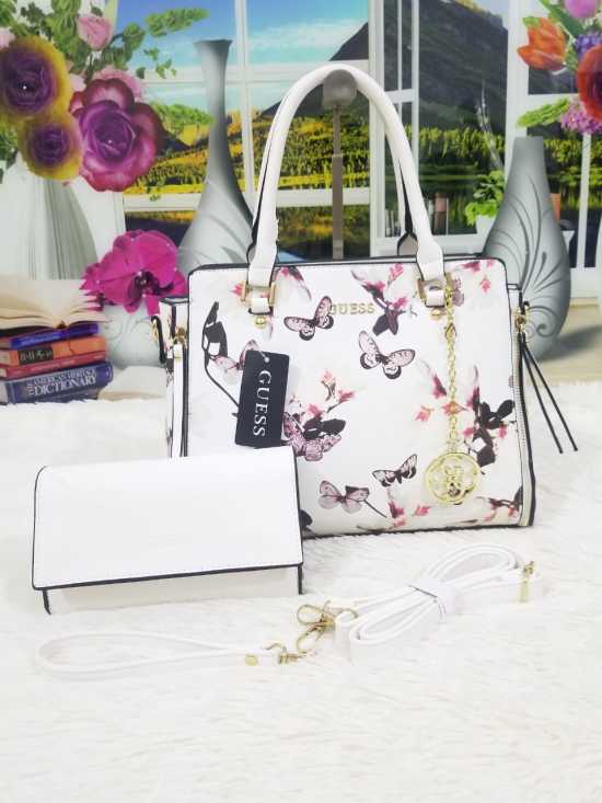 branded GUESS High Quality Hand Bag 2 Pcs Set