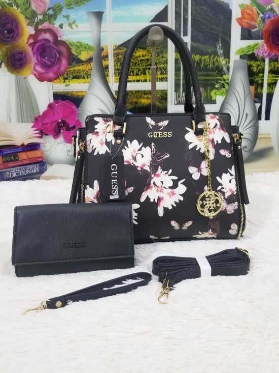 branded GUESS High Quality Hand Bag 2 Pcs Set