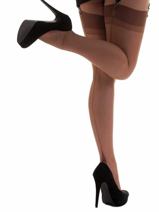 Fully Fashioned Point Heel Stockings (FFP)