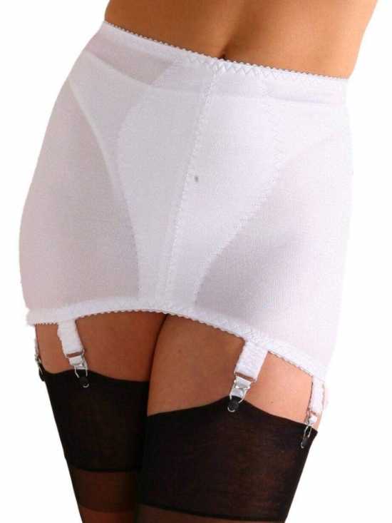 Nancies Lingerie Lycra 8 Strap Hosiery Shapewear Girdle with Garters (NLg8)