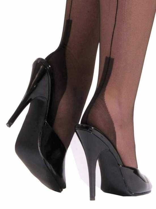 Cuban Heel Stockings Fully Fashioned (FFC)