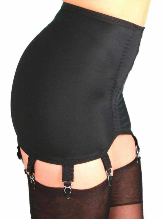 Nancies Lingerie Lycra 8 Strap Hosiery Shapewear Girdle with Garters (NLg8)