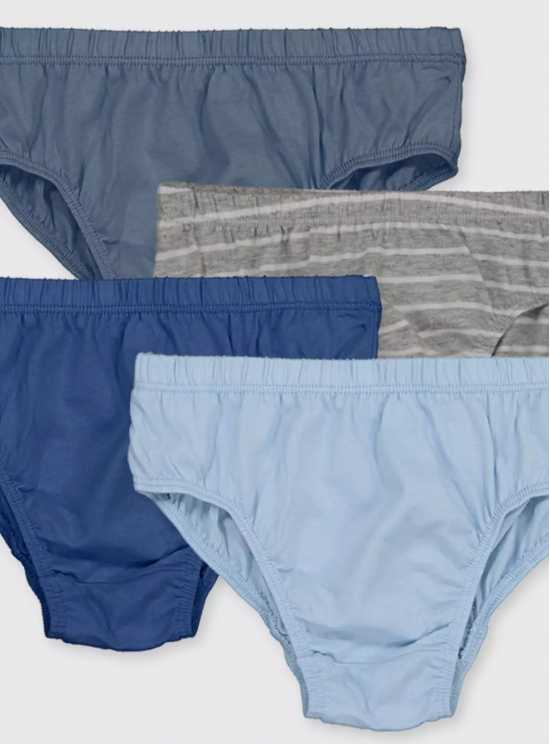 Blue & Grey Briefs 7 Pack - 18-24 months