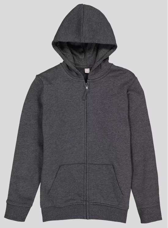 Grey Zip Through Hoodie - 10 years