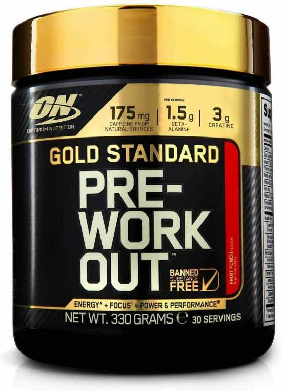 Optimum Nutrition Gold Standard Pre Workout Energy Drink Powder with Creatine