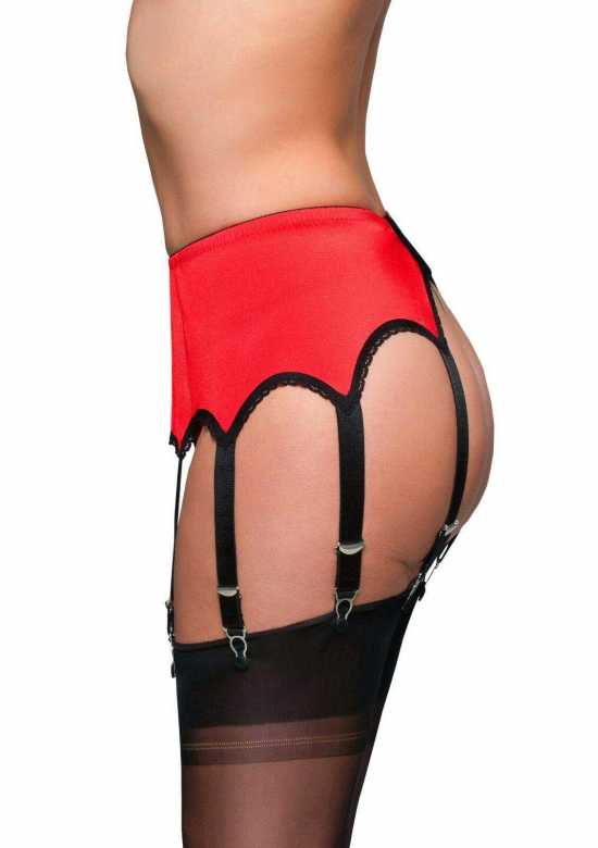 Nancies Lingerie 8 Strap Lycra Panel Suspender Belt for Stockings ( NL3 )