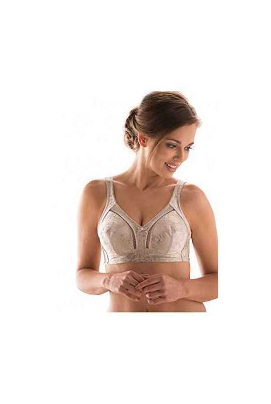 Guy de France Women's Everyday Softcup Wirefree Bra Beige Skin [5155] ( UK...