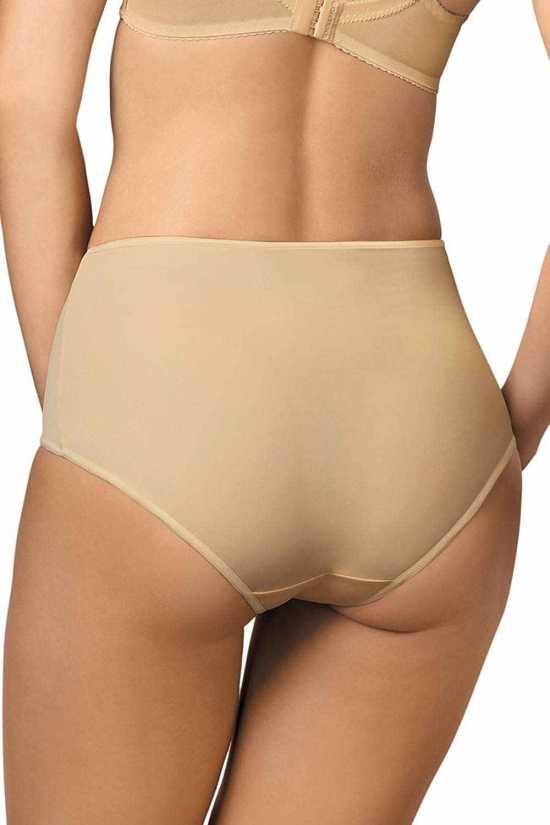 'Gorteks Lingerie' Alexis Beige High Waist Panties with Floral Detail (UK...