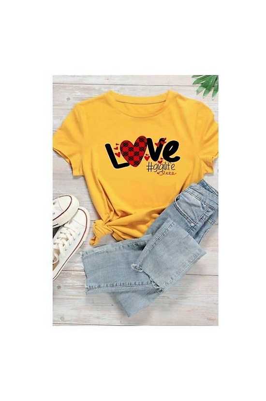 SUMMER COLLECTION blessed love print shirt for women soft trendy comfortable