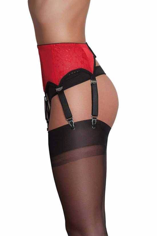 Nancies Lingerie 6 Strap Lace Suspender / Garter Belt for Stockings (NL1)