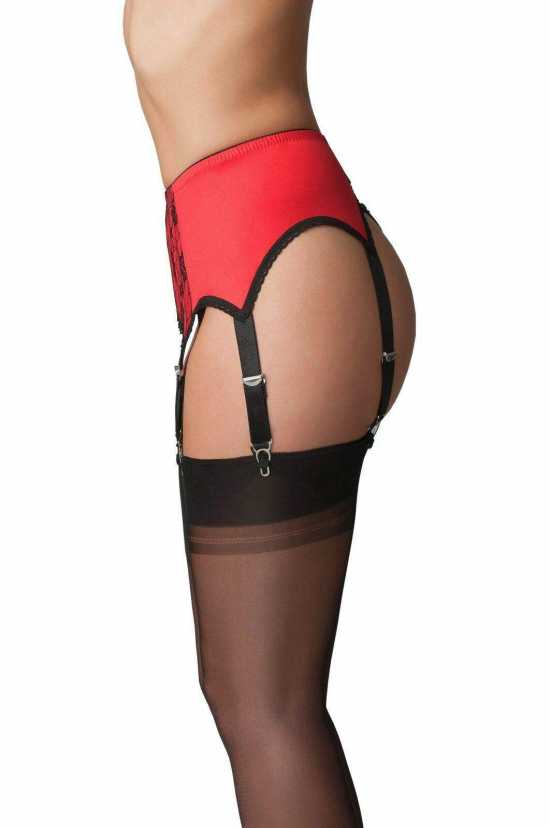 Nancies Lingerie Lace 6 Strap Suspender / Garter Belt for Stockings (NL60)