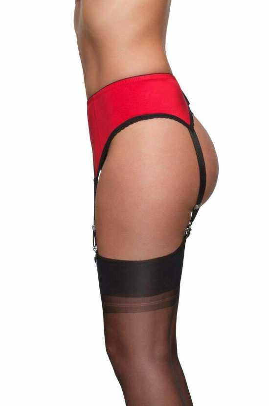 Nancies Lingerie Lycra 4 Strap Suspender / Garter Belt for Stockings (NL6)