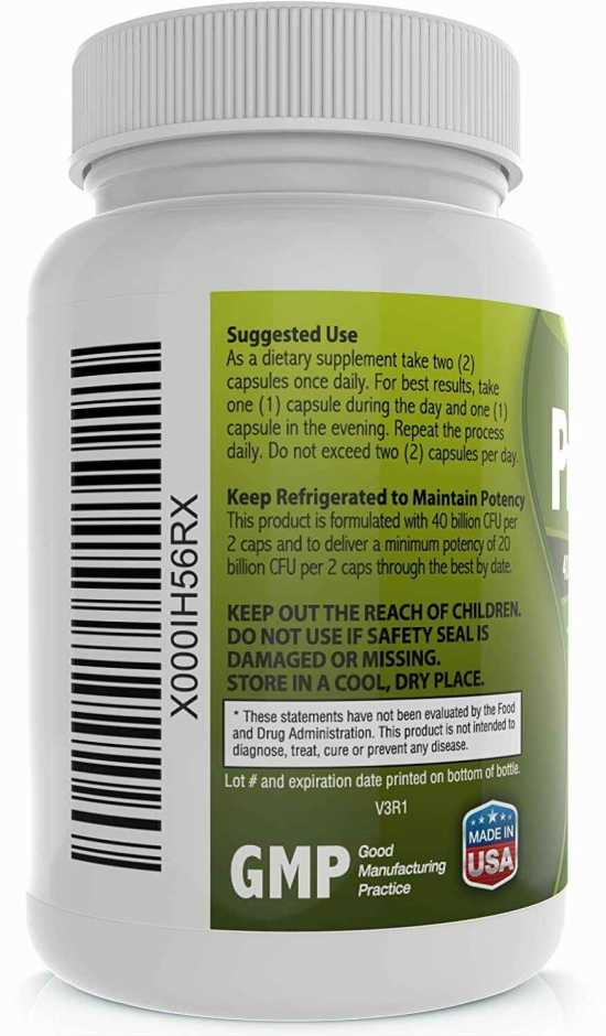 2x 40 Billion Probiotic Supplement for Men & Women with Acidophilus